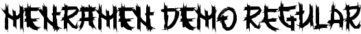 MENRAMEN DEMO Regular font - MENRAMEN DEMO Regular.ttf