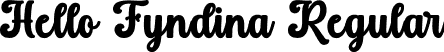 Hello Fyndina Regular font - Hello Fyndina.otf