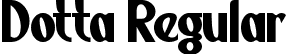 Dotta Regular font - Dotta.ttf