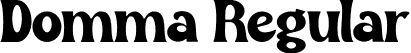 Domma Regular font - Domma.otf