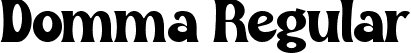 Domma Regular font - Domma.ttf