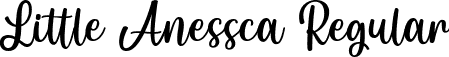 Little Anessca Regular font - Little Anessca.otf