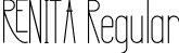 RENITA Regular font - RENITA.otf