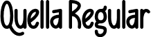 Quella Regular font - Quella.otf