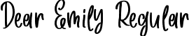 Dear Emily Regular font - Dear Emily.ttf