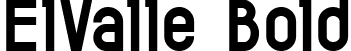 ElValle Bold font - ElValle Bold.ttf