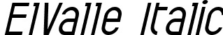 ElValle Italic font - ElValle Italica.ttf