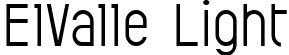 ElValle Light font - ElValle Light.ttf