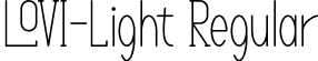 LOVI-Light Regular font - LOVI-Light.otf