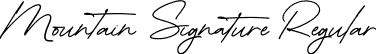 Mountain Signature Regular font - MountainSignature-9YaqZ.otf