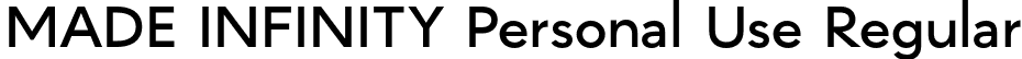 MADE INFINITY Personal Use Regular font - MADEINFINITYPersonalUse-Regular.otf