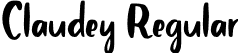 Claudey Regular font - Claudey-Regular.otf