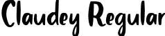 Claudey Regular font - Claudey-Regular.ttf