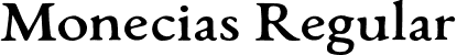 Monecias Regular font - Monecias-Regular.otf