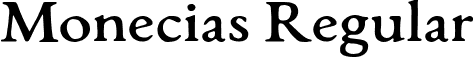 Monecias Regular font - Monecias-Regular.ttf