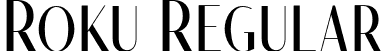 Roku Regular font - Roku-Regular.otf