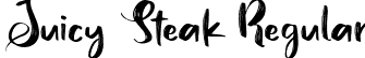 Juicy Steak Regular font - JuicySteak.ttf