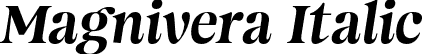 Magnivera Italic font - MagniveraTrial-Italic.otf