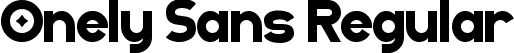 Onely Sans Regular font - OnelySans.ttf