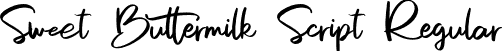 Sweet Buttermilk Script Regular font - SweetButtermilkScript-Regular.otf