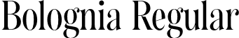 Bolognia Regular font - BologniaDemo-Regular.otf