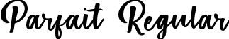 Parfait Regular font - Parfait.ttf