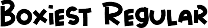 Boxiest Regular font - Boxiest-Regular.ttf