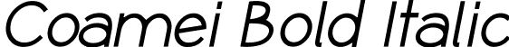 Coamei Bold Italic font - Coamei-BoldItalic.ttf