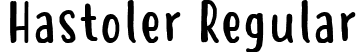 Hastoler Regular font - Hastoler Regular.otf