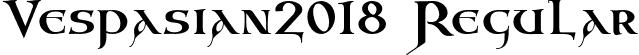 Vespasian2018 Regular font - Vespasian2018-Regular.otf