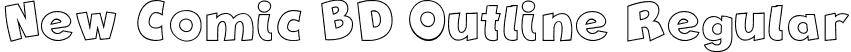 New Comic BD Outline Regular font - New Comic BD Outline.otf