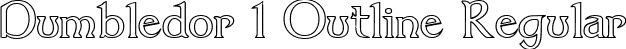 Dumbledor 1 Outline Regular font - dum1out.ttf