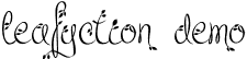 Leafyction Demo font - Leafyction Demo.otf