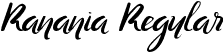 Ranania Regular font - Ranania.otf