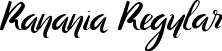 Ranania Regular font - Ranania.ttf