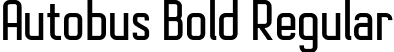 Autobus Bold Regular font - Autobus-Bold.ttf