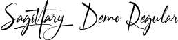 Sagittary Demo Regular font - SagittaryDemo-jEPYR.ttf