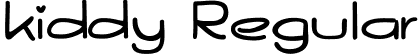 kiddy Regular font - kiddy.ttf