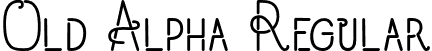 Old Alpha Regular font - Old Alpha.otf