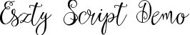 Eszty Script Demo font - EsztyDemo.ttf