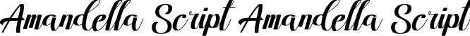 Amandella Script Amandella Script font - Amandella.otf