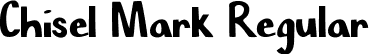 Chisel Mark Regular font - Chisel Mark.ttf