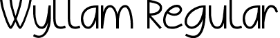 Wyllam Regular font - WyllamDemo.ttf