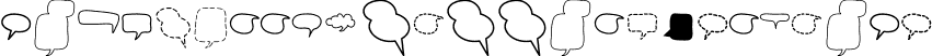 Alin Speech Bubbles 2 Regular font - Alin_Speech_Bubbles_2.ttf