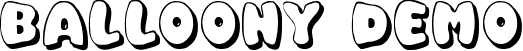 Balloony Demo font - BalloonyDemo.ttf