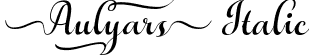 Aulyars Italic font - Aulyars Italic.otf