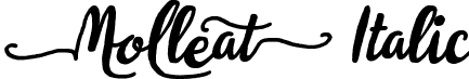 Molleat Italic font - Molleat Italic.otf