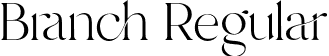 Branch Regular font - Branch.otf