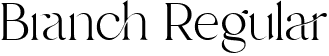 Branch Regular font - Branch.ttf