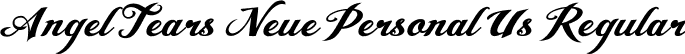 Angel Tears Neue Personal Us Regular font - Angel Tears Neue Personal use.ttf